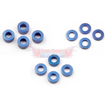 XRAY 303121 Set of Alu Shims (1.0mm, 2.0mm, 3.0mm) – Blue